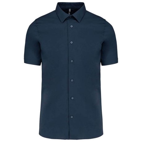 Pánska košeľa (KARIBAN MENS SHORT SLEEVE SHIRT) > modrá (navy) > 2XL