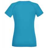 Dámske tričko (FRUIT OF THE LOOM New Lady-Fit Performance T) > modrá (azure) > S