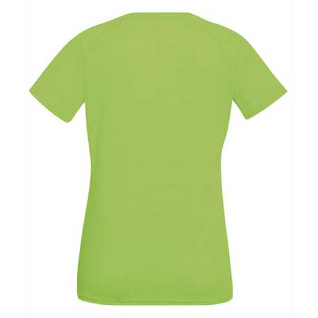 Dámske tričko (FRUIT OF THE LOOM New Lady-Fit Performance T) > zelená (lime) > XL