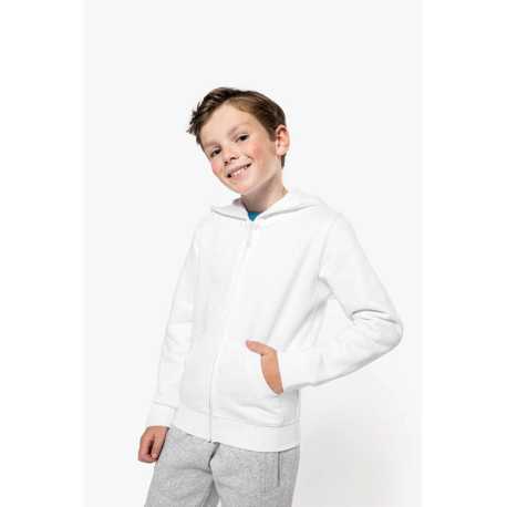 Detská mikina (KARIBAN KARIBAN KIDS FULL ZIP HOODED SWEATSHIRT)>modrá (navy)>12/14