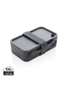 Krabička na jedlo z PP s príborom > šedá (anthracit)