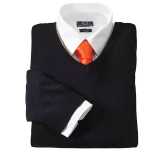 Pánsky sveter (PREMIER MENS V-NECK KNITTED SWEATER) > čierna > 3XL