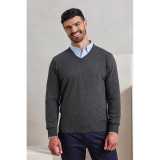 Pánsky sveter (PREMIER MENS V-NECK KNITTED SWEATER) > čierna > 3XL