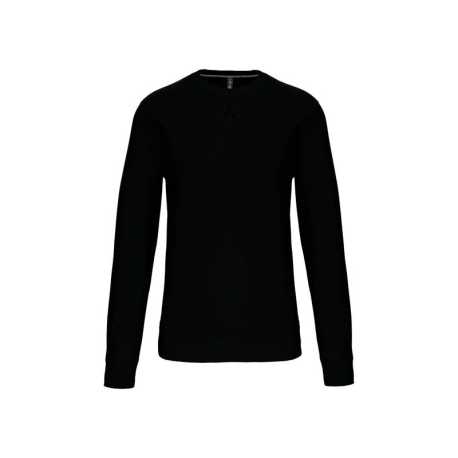 Pánska mikina (KARIBAN KARIBAN CREW NECK SWEATSHIRT) > čierna > XS