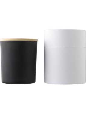 Sklenená sviečka malá > čierna