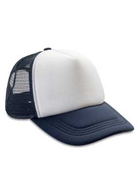 5 panelová šiltovka (RESULT Core Detroit 1/2 Mesh Truckers Cap) > modrá (navy) / biela