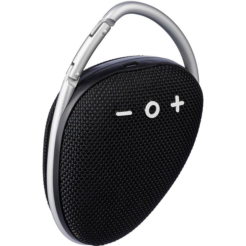 Outdoorový reproduktor s karabínou > čierna