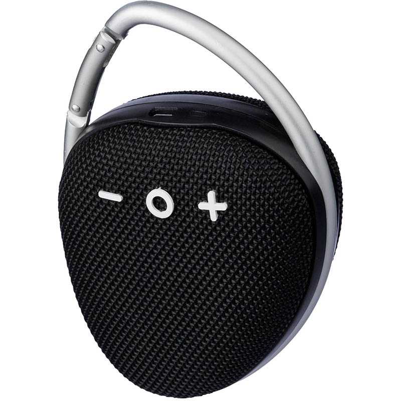 Outdoorový reproduktor s karabínou > čierna