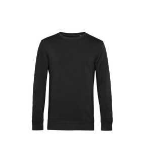 Pánska mikina (B&C Organic Crew Neck)>čierna (urban)>M