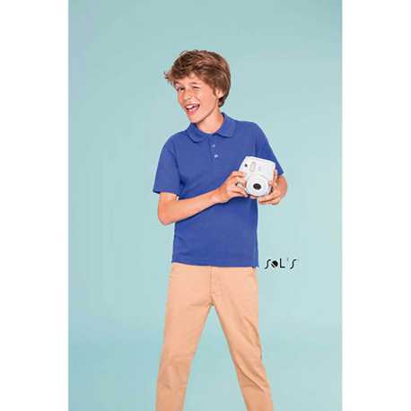 Detská polokošeľa (SOLS SUMMER II KIDS POLO SHIRT) > modrá (royal) > 8a