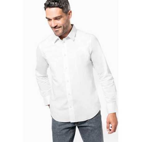 Pánska košeľa (KARIBAN MENS LONG SLEEVE SHIRT) > biela > L