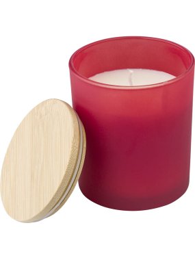 Sklenená sviečka veľká > červená
