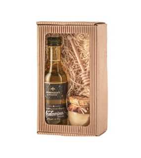NATUR set Honeycraft - Honeycraft medovina 180 ml, pastovaný med v amfore 250 g, medulka