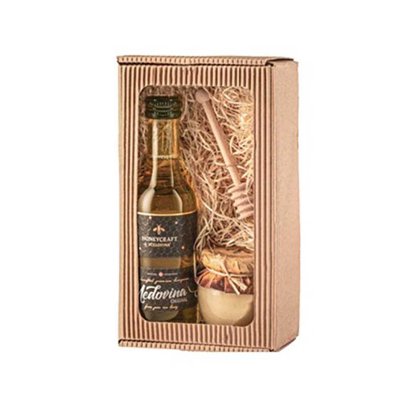 NATUR set Honeycraft - Honeycraft medovina 180 ml, pastovaný med v amfore 250 g, medulka
