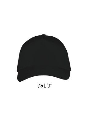 5 panelová šiltovka (SOLS LONG BEACH 5 PANEL CAP) > čierna