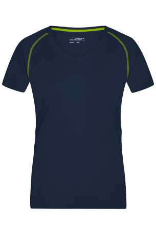 Dámske tričko(DAIBER Ladies Sports T-Shirt) > modrá (navy) / žltá (bright) > XL