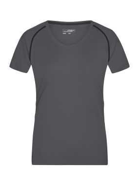Dámske tričko(JN Ladies Sports T-Shirt) > šedá (titan) / čierna > M