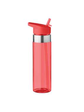 Fľaša 650 ml >  červená(transparent)