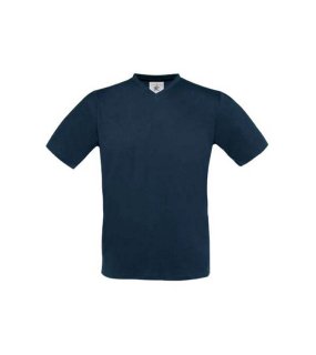 Unisex tričko (B&C EXACT V-NECK) > modrá (navy) > M