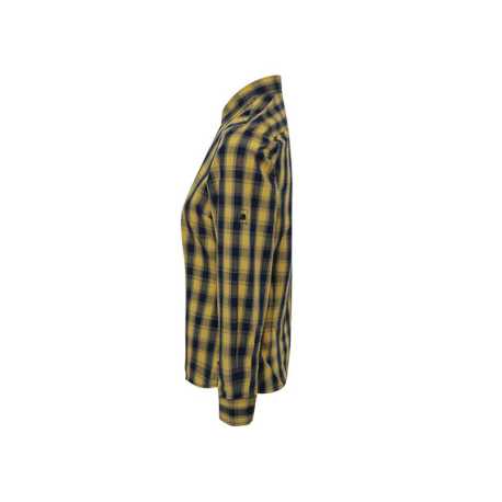 Dámska košeľa(PREMIER "MULLIGAN" CHECK-LADIES COTTON LS SHIRT)>hnedá(camel)/modrá(navy)>XS