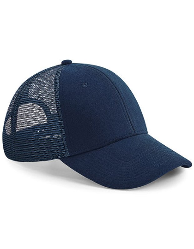 Unisex šiltovka (Beechfield Jersey Athleisure Trucker Cap) > modrá (french navy)