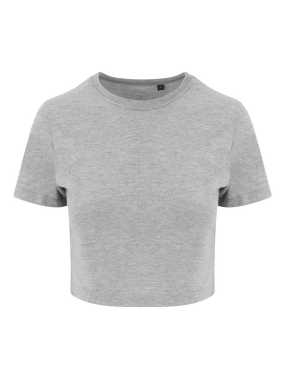 Dámske tričko (Just Ts GIRLIE TRI-BLEND CROPPED T) > šedá (heather) > XS