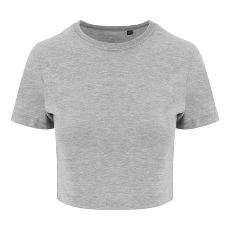 Dámske tričko (Just Ts GIRLIE TRI-BLEND CROPPED T) > šedá (heather) > S