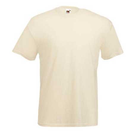 Pánske tričko (FRUIT OF THE LOOM Valueweight T) > prírodná (natural) > L