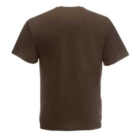 Pánske tričko (FRUIT OF THE LOOM Valueweight T) > hnedá (chocolate) > M