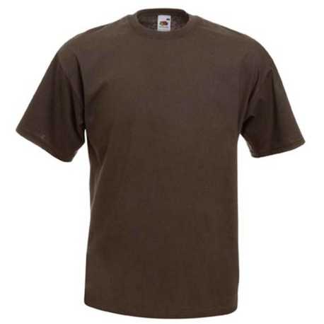 Pánske tričko (FRUIT OF THE LOOM Valueweight T) > hnedá (chocolate) > M
