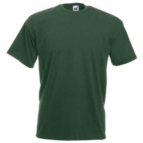 Pánske tričko (FRUIT OF THE LOOM Valueweight T) > zelená (bottle) > M