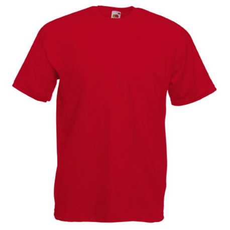 Pánske tričko (FRUIT OF THE LOOM Valueweight T) > červená > M