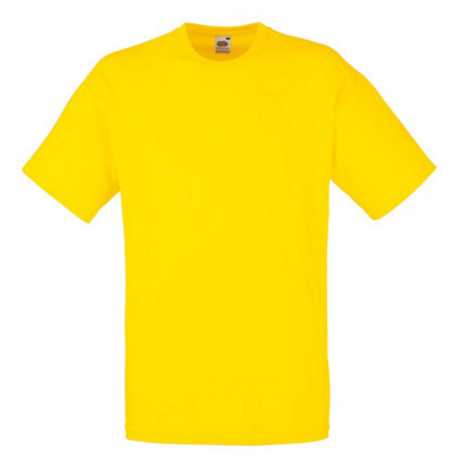 Pánske tričko (FRUIT OF THE LOOM Valueweight T) > žltá > S