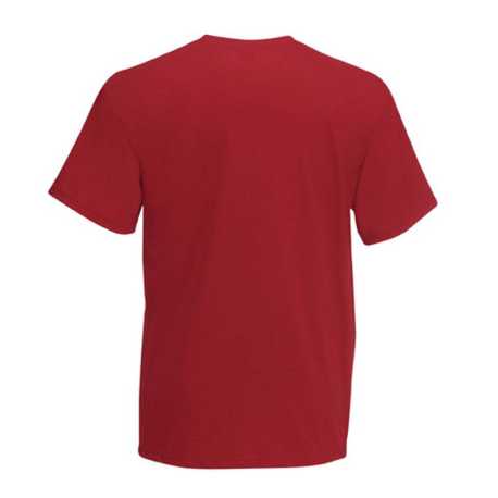 Pánske tričko (FRUIT OF THE LOOM Valueweight T) > červená (brick) > S