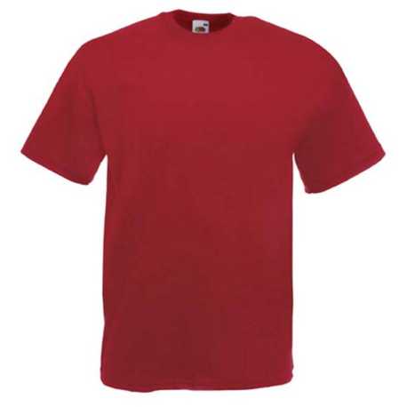 Pánske tričko (FRUIT OF THE LOOM Valueweight T) > červená (brick) > S
