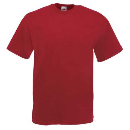 Pánske tričko (FRUIT OF THE LOOM Valueweight T) > červená (brick) > S