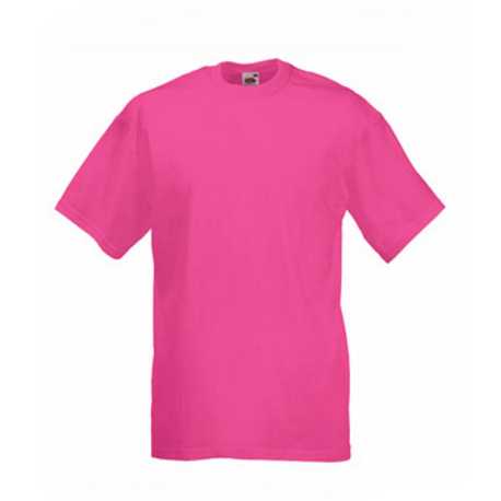Pánske tričko (FRUIT OF THE LOOM Valueweight T) > ružová (fuchsia) > S