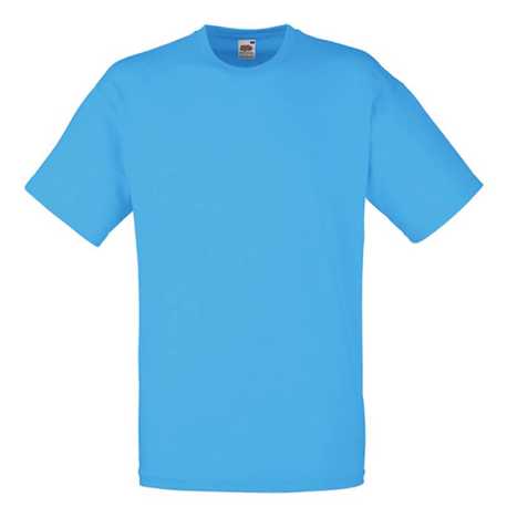 Pánske tričko (FRUIT OF THE LOOM Valueweight T) > modrá (azur) > M