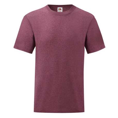 Pánske tričko (FRUIT OF THE LOOM Valueweight T) > bordová (heather) > L
