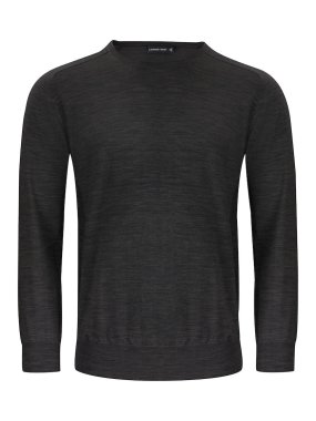 Pánsky sveter (James Harvest MERINO U-NECK) > šedá (melange) > L