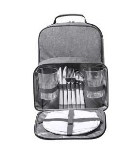 Chladiaci batoh RPET na piknik > šedá