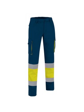 Pánske nohavice (FACTORY) > žltá (neon) / modrá (orion navy) > L