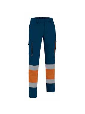 Pánske nohavice (FACTORY) > oranžová (neon) / modrá (orion navy) > 2XL