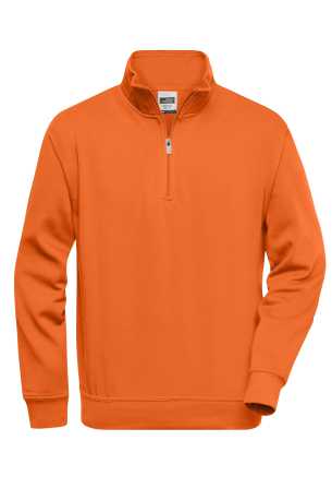 Pánska mikina (DAIBER Workwear Half Zip Sweat) > oranžová > 3XL