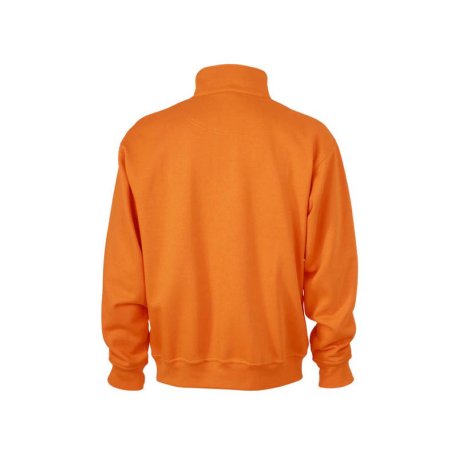 Pánska mikina (DAIBER Workwear Half Zip Sweat) > oranžová > 3XL