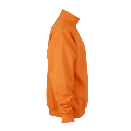 Pánska mikina (DAIBER Workwear Half Zip Sweat) > oranžová > 3XL