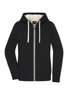 Dámska mikina (JN Ladies' Doubleface Jacket) > čierna / prírodná > XL