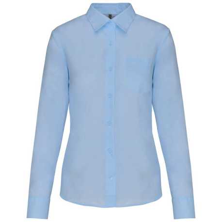 Dámska košeľa (KARIBAN LADIES LONG SLEEVE SHIRT) > modrá (bright sky) > XS