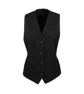 Zástera (PREMIER LADIES’ LINED POLYESTER WAISTCOAT) > čierna > M
