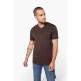 Pánske tričko (KARIBAN MENS SHORT SLEEVE V-NECK T-SHIRT) > čierna > L